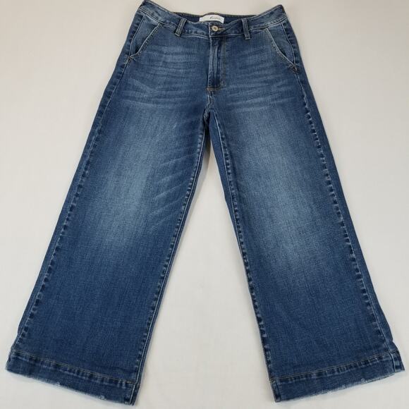 KanCan Jeans Size 11/29 Wide Leg KC7127M High Rise Trouser Stretch Denim Blue - Picture 9 of 9